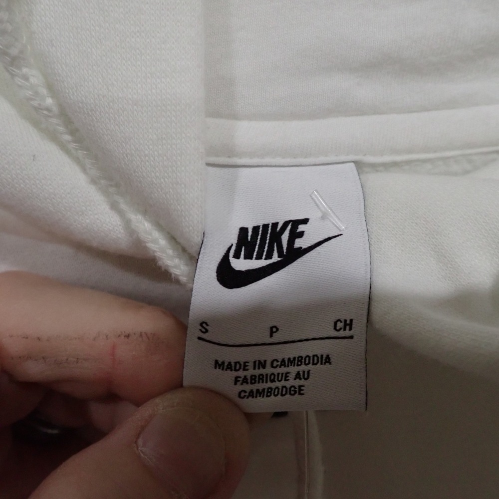Nike Sportswear Phoenix Fleece Oversized Hoodie White center Swoosh Small - Picture 3 of 5